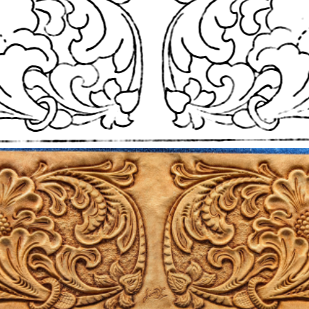 Free Leather Pattern for FO Baird-Style Designs