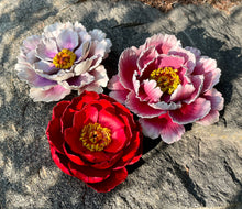 3-D Leather Peonies with Annie Libertini