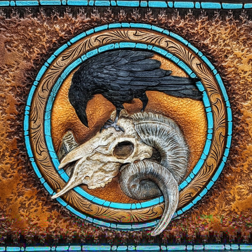 Coloring the Raven with Ram Skull with Jürgen Volbach
