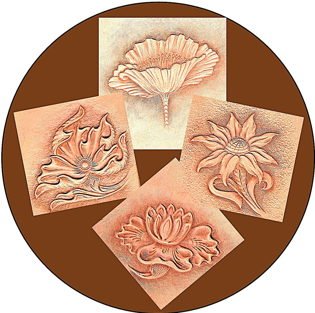 100 Flower Patterns for Leather by Jim Linnell – Elktracks Studio