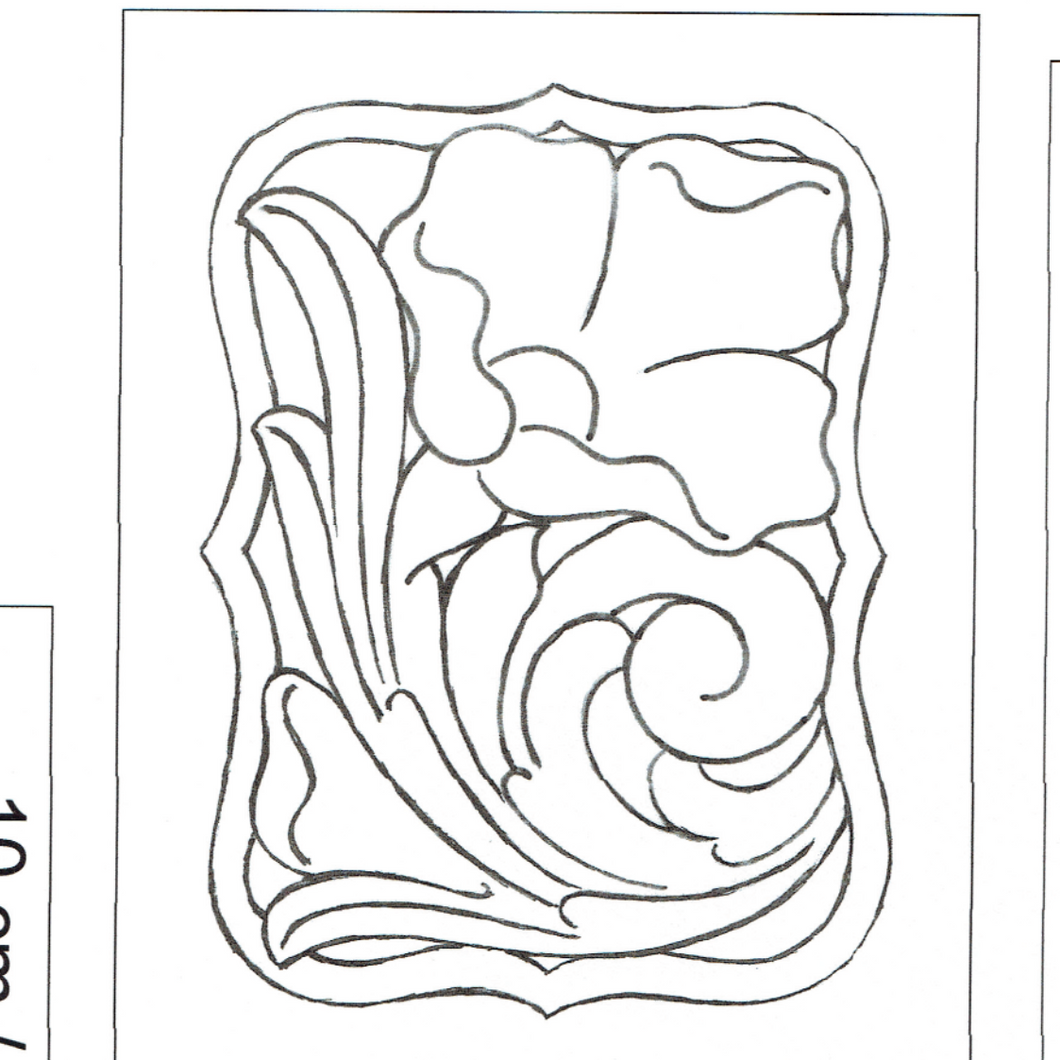 Western Floral Wallet Pattern by Jürgen Volbach