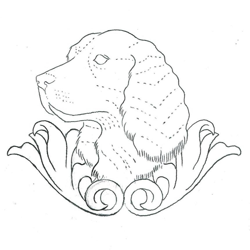 Free Leathercraft Pattern for Dog Figure Carving Workshop