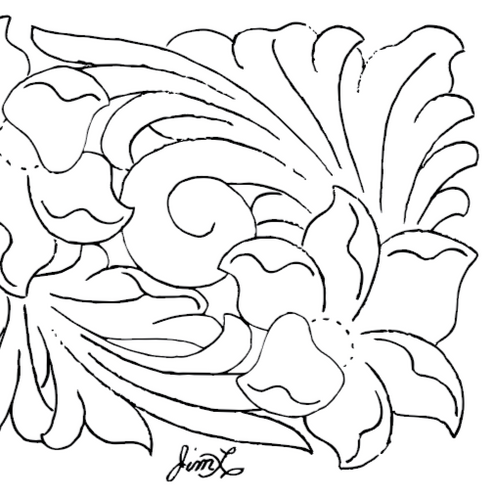 Free Leathercraft Pattern for Arizona/Porter Style Carving by Jim Linnell