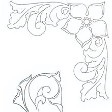 Free Leathercraft Pattern Western Style Corner Carving
