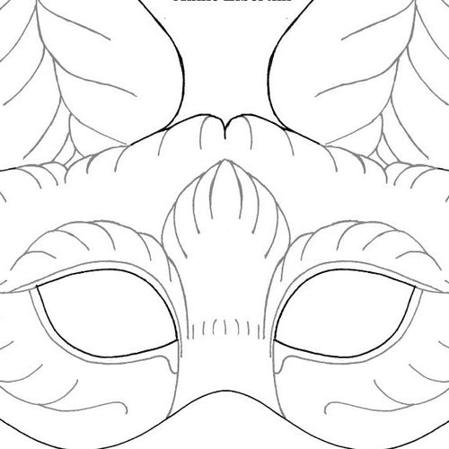 Free Fox Mask Template by Annie Libertini