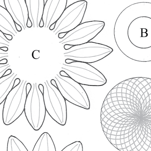 Free Leathercraft Pattern for 3-D Leather Sunflowers by Annie Libertini