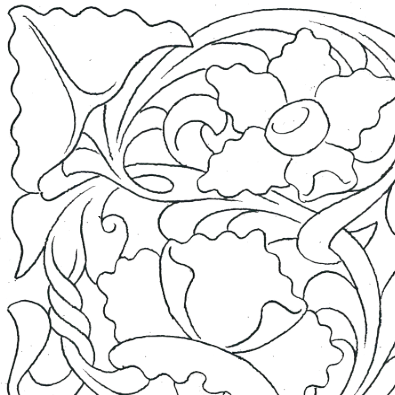 Free Leathercraft Pattern for Northwest Style Carving by Jim Linnell