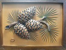 Extreme Leather Embossing: Pine Cones