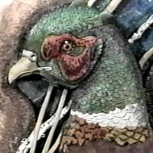 Extreme Embossing: Ring-neck Pheasant by Robb Barr