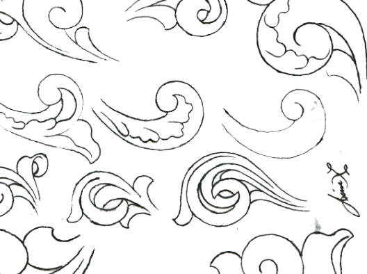 Scroll Design Cheat Sheet by Jim Linnell
