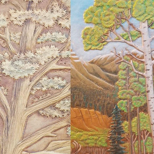 Leather Pictorial Carving Part 3 - Oaks and Leaf Bearing Trees