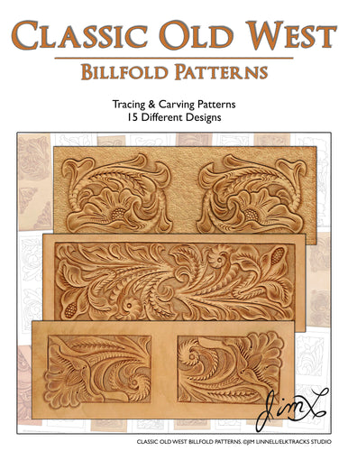 Classic Old West Billfold Patterns by Jim Linnell