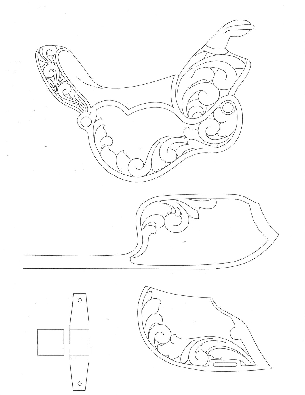 3D Saddle Pattern by Jürgen Volbach