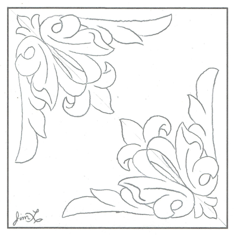 Free Leather Templates for Drawing Corner Patterns – Elktracks Studio