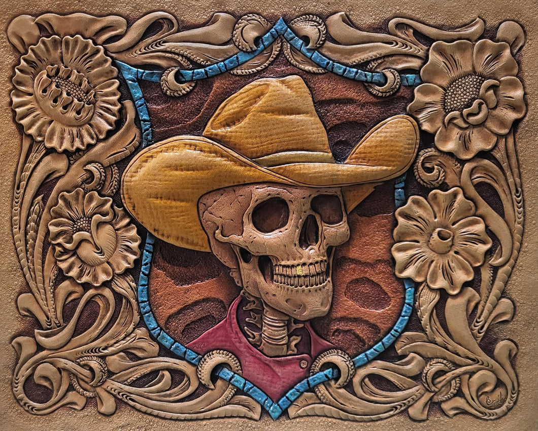 Embossed Skull and Floral by Erik Griffith and Travis Coddington