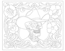 Embossed Skull and Floral by Erik Griffith and Travis Coddington