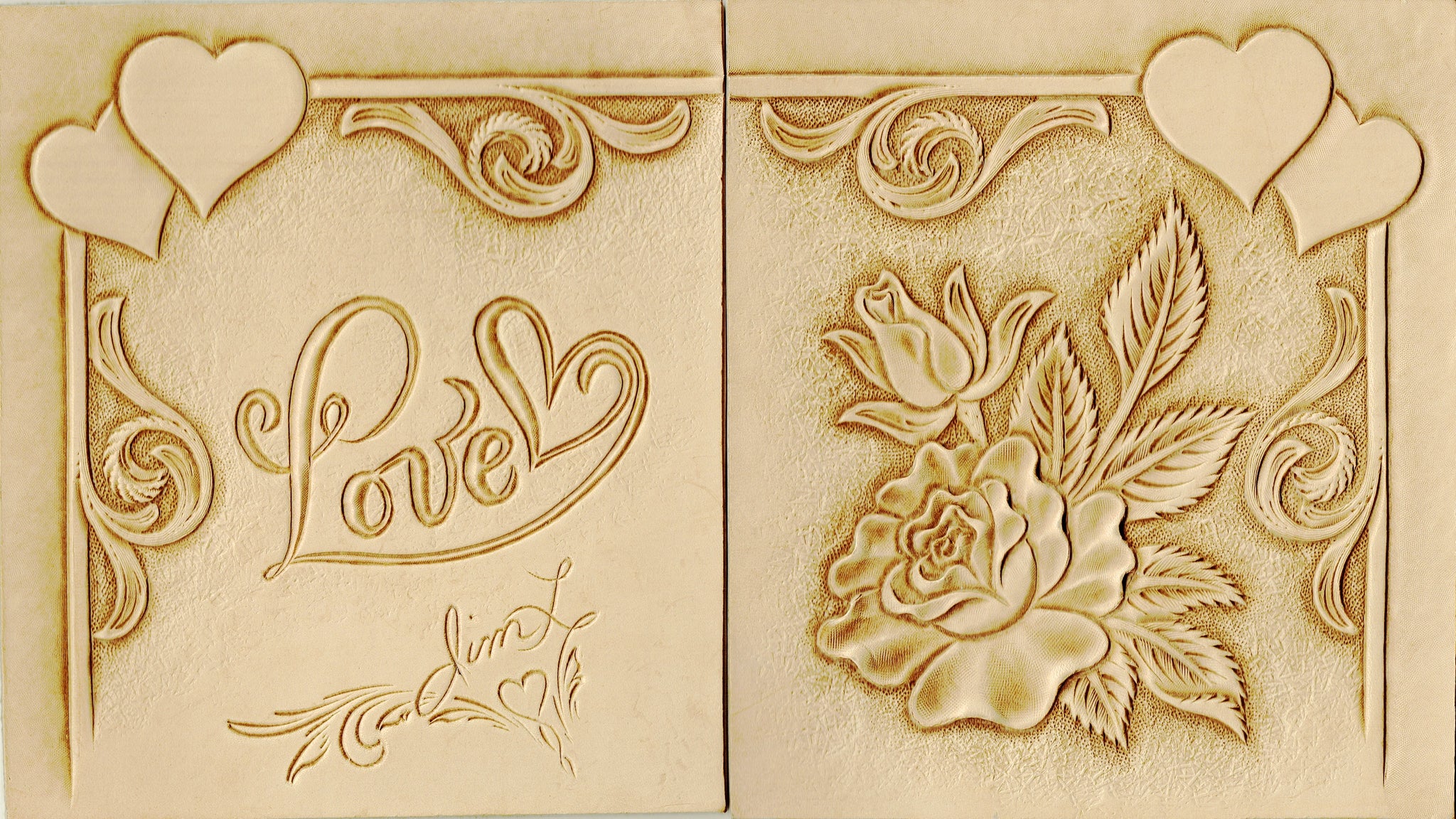 Making Leather Valentine's Day Cards with Jim Linnell – Elktracks Studio