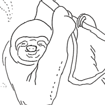 Free Leather Pattern for Three-Toed Sloth