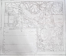 Saddle & Floral Tracing Pattern