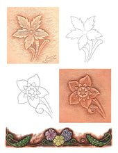100 Flower Patterns for Leather by Jim Linnell