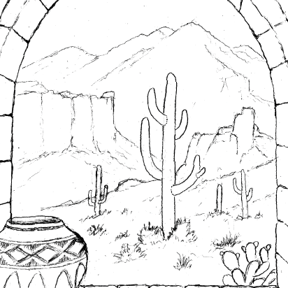 Free Pattern for Spirit of the Southwest - Desert Pictorial