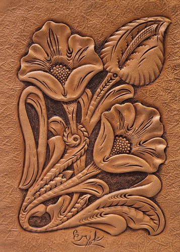 Western Floral Carving 101 Pattern by Erik Griffith
