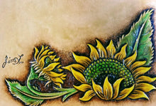 Sunflower Patterns for Leather Carving by Jim Linnell