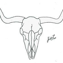 Free Leather Pattern for 3-D Leather Longhorn Skull