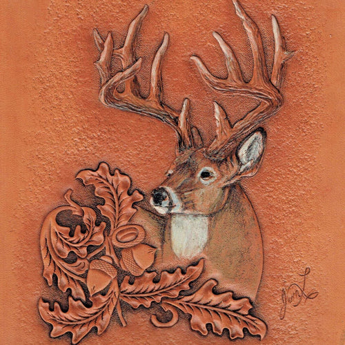 Coloring the White Tailed-Deer Carving