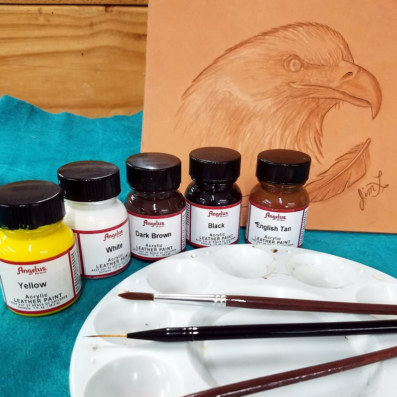 Introduction to Coloring With Acrylic Paints on Leather – Elktracks Studio