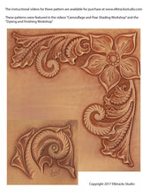 Free Leathercraft Pattern Western Style Corner Carving