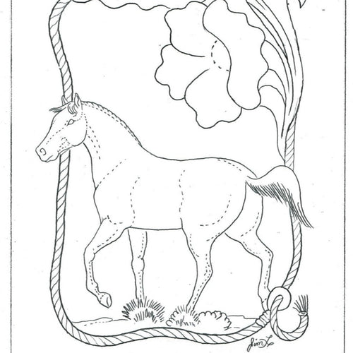 Horse Notebook Cover Pattern