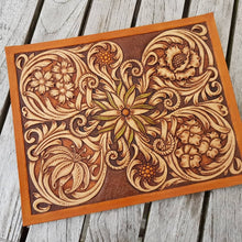 Free Leathercraft Pattern for “Mandala Floral” Pattern by Miwa Yamanaka