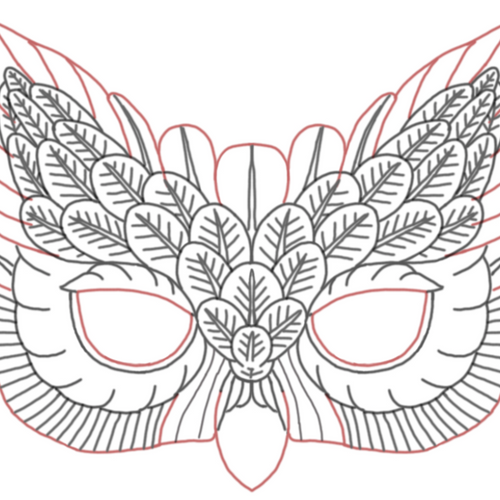 Free Owl Mask Template by Annie Libertini