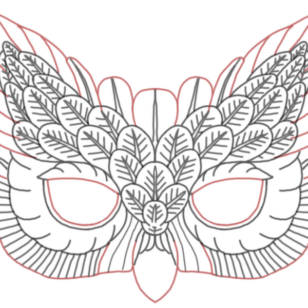 free-template-for-leather-owl-mask-elktracks-studio for Free Printable Owl Template Pdf Free Template for Leather Owl Mask – Elktracks Studio for Free Printable Owl Template Pdf