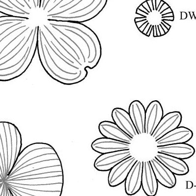 Free Leathercraft Pattern for Simple Leather Flowers by Annie Libertini