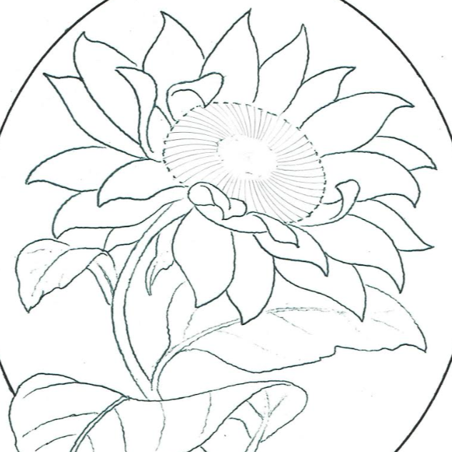 Free Leathercraft Pattern for Sunflowers for the Ukraine by Jim Linnel – Elktracks Studio free-leathercraft-pattern-for-sunflowers-for-the-ukraine-by-jim-linnel-elktracks-studio