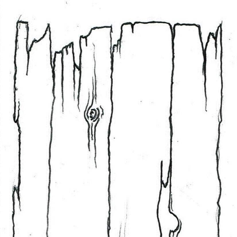 Wood Line Drawing Seamless Wooden Pattern. Wood Grain Texture. Dense